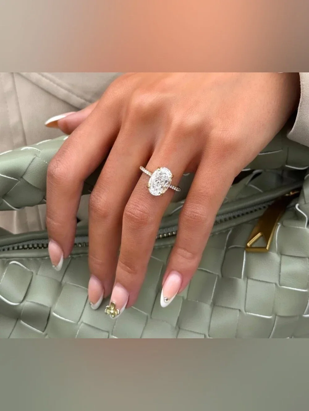 Luxe Emporium Gold 5CT Solitaire Ring